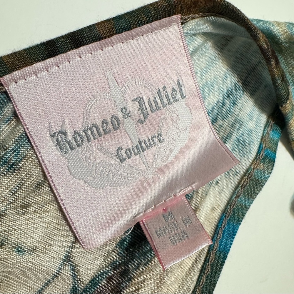 Romeo & Juliet Couture Elegant Multicolor Maxi Dress Medium - Picture 4 of 8